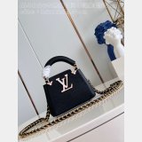 Buy Outlet Perfects Louis Vuitton Capucines M48865 Black Bag