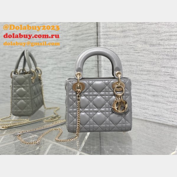 UK DIOR lambskin mini lady bag 17cm