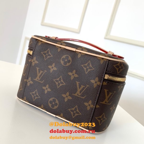 Top Quality Louis Vuitton Nice Mini Monogram Canvas M44495 Brown