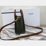 Designer Duplicate Celine Brown/Green Luggage Bags For Sale