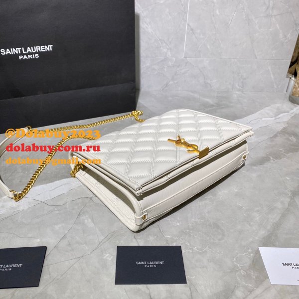 Duplicates Saint Laurent Becky Large chain bag in quilted lambskin