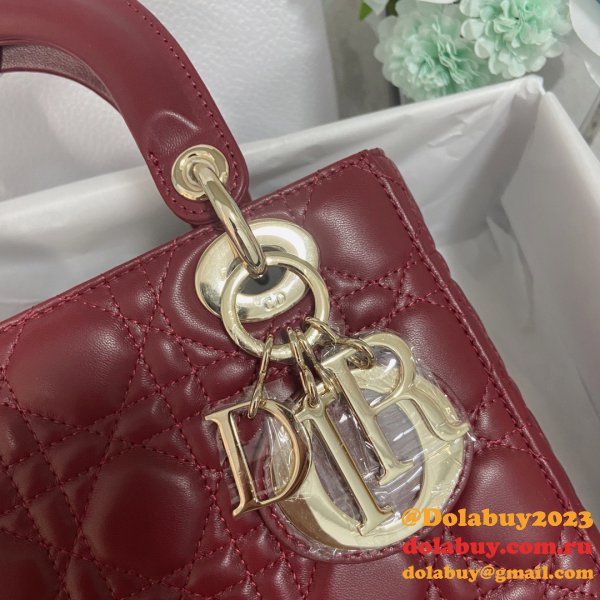 7 Star DIOR lady lambskin 20CM HANDBAG Inspired