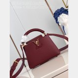 Capucines 1:1 Mirror M25128 Purple-Red Louis Vuitton Fashion Handbag