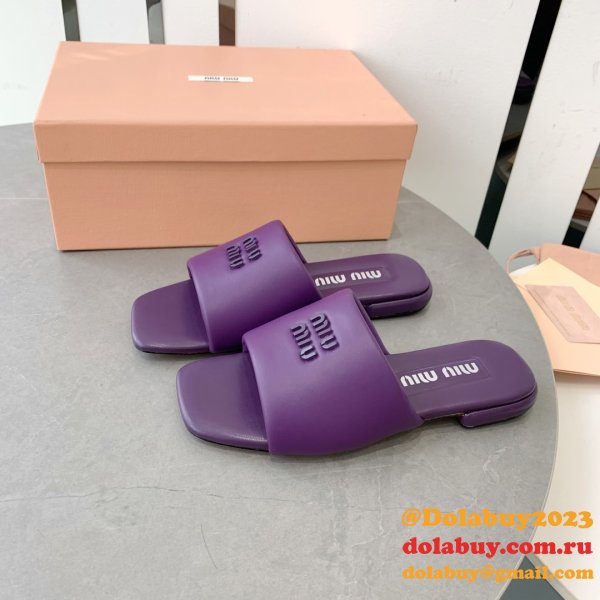 Perfect MiuMiu Bread Slippers Summer Perfect Sandals