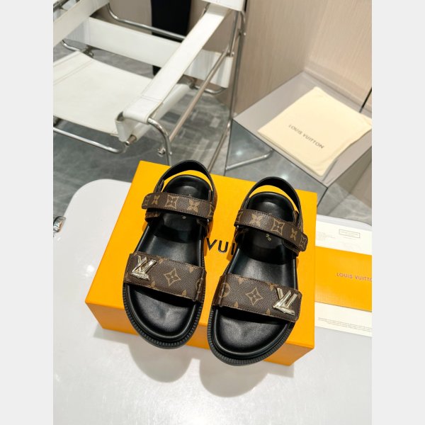 Copy LV Sunset Comfort Flat Sandal