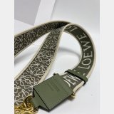 Luxury Loewe Anagram double-sided embroidered shoulder strap