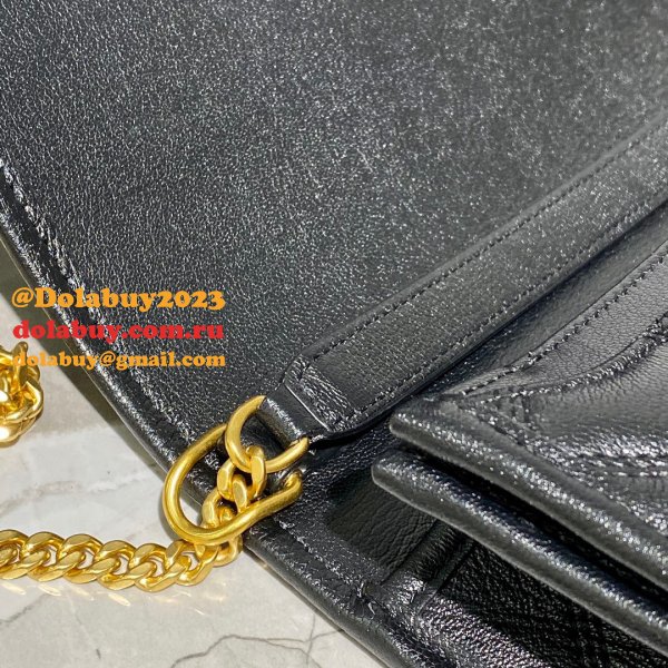 Duplicates Saint Laurent Becky Large chain bag in quilted lambskin