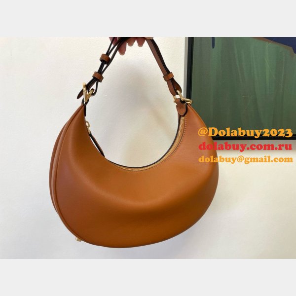 UK Fendi Fendigraphy leather shoulder hobo bag