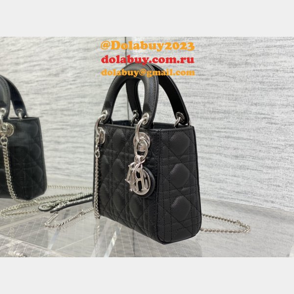 7 Star DIOR lady 17/20/24CM calf togo leather bag