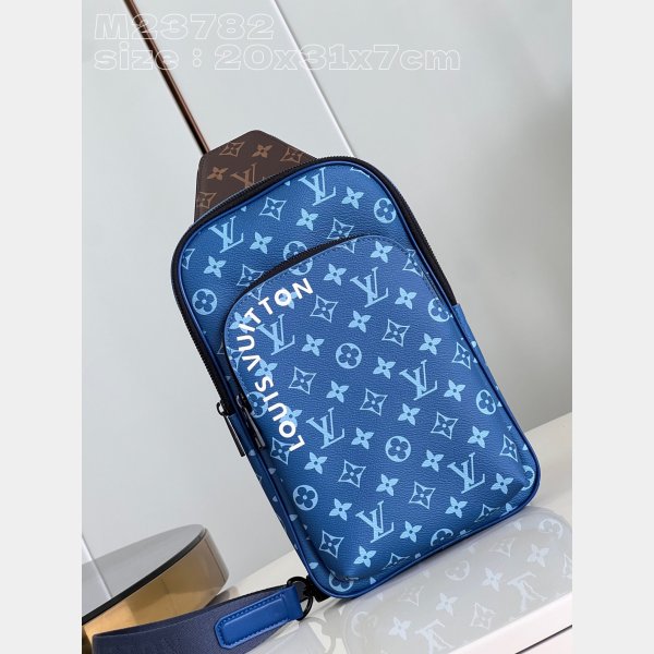 Avenue Slingbag Blue M23782 Designer Louis Vuitton Replica