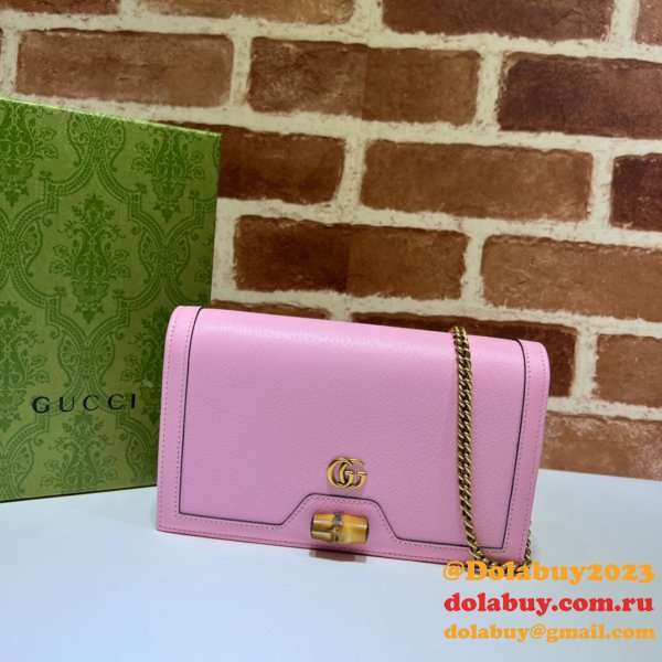 The Gucci Best Diana Duplicates bag with bamboo 696817