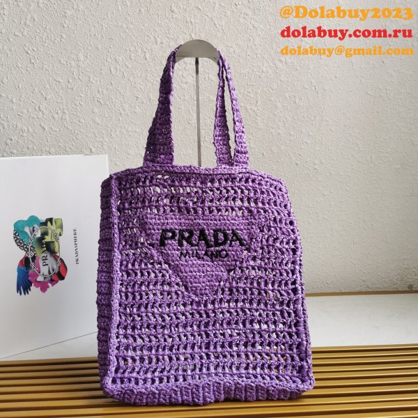 Top Quality PRADA Raffia tote bag Luxury