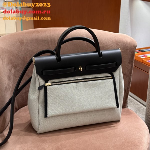 Designer Hermes Herbag Cabine Zip 31CM Pig-Nose Online  Bags