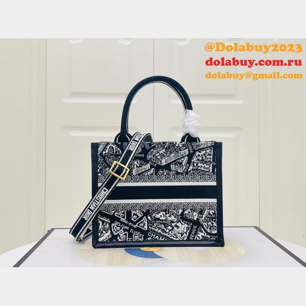 Copy Dior Book tote with strap new 1286 all size