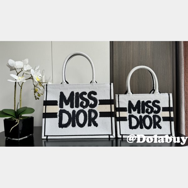 Inspired Miss Dior Inspired Allover Book Tote