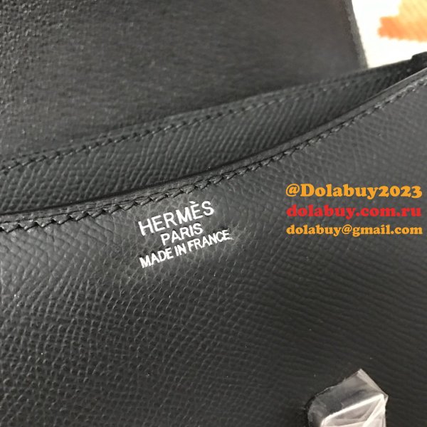 Hermes Constance Bag 18cm Epsom Leather Black 7 Star