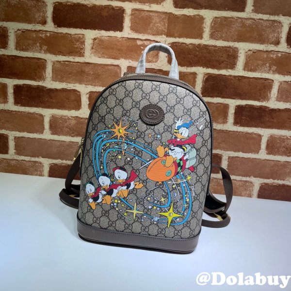 Disney x Gucci 552884 Fashion Donald Duck small backpack