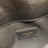 YSL Designer CLUTCH IN GRAIN DE POUDRE EMBOSSED LEATHER