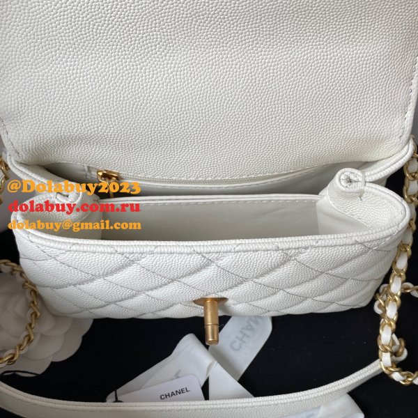 Perfect Handle Matelasse 2Way AS2215 Shoulder Bag CAVIAR 19CM