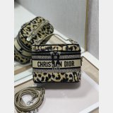 Christian Dior Perfect Cheap Travel Crossbody Leopard Print Cosmetic Bag