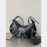 Balenciaga Top Quality High Quality Le Cagole crocodile Drill 33CM Bag