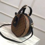 Fake M43510 Louis Vuitton Petite Boite Chapeau Monogram Black/Brown