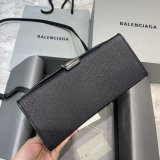 Perfect Balenciaga Hourglass Top Handle Bag Lychee pattern black