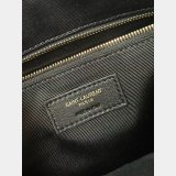 Designer Knockoffs Saint Laurent Lyia Zip Duffle Black 766785 Bag