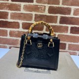 AAA Quality Fake Gucci Diana lizard 675800 bag