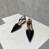 Bottega Veneta Copy Flat Pointed Toe Sandals Shoes