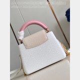 1:1 Mirror 1:1 Mirror Louis Vuitton Capucines M48865 White Bags