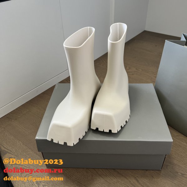 1:1 Mirror Balenciaga Luxury Trooper Rubber Boot 1:1 Mirror