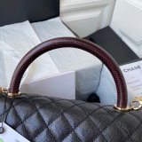 Best CC coco handle bag 92991 caviar leather 29cm