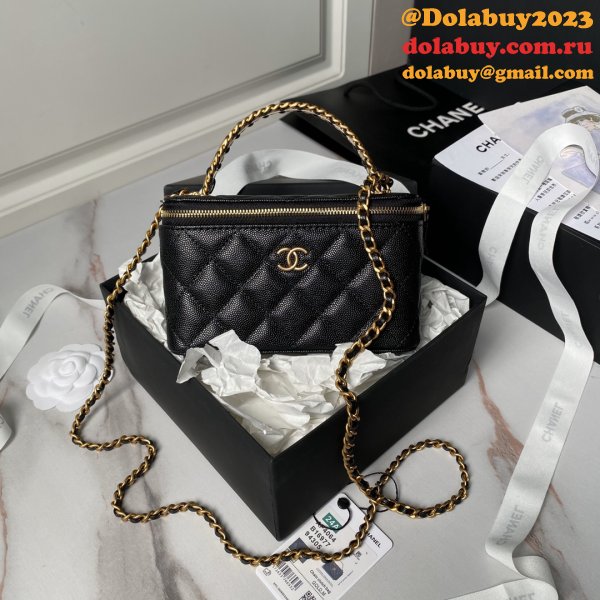 1:1 Mirror AP4064 Gold Buckle Shoulder Vanity Copy Bag