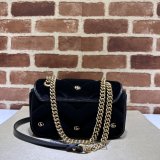 Affordable 446744 Black Marmont Top-Quality 7 Star Gucci Bags