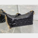 Christian Dior Perfect Fashion 3106 Diorstar Hobo Chain Black Macrocannage Crinkled