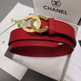 Top Quality Wholesale CC Double C Belt Red Width 3.0cm 1135