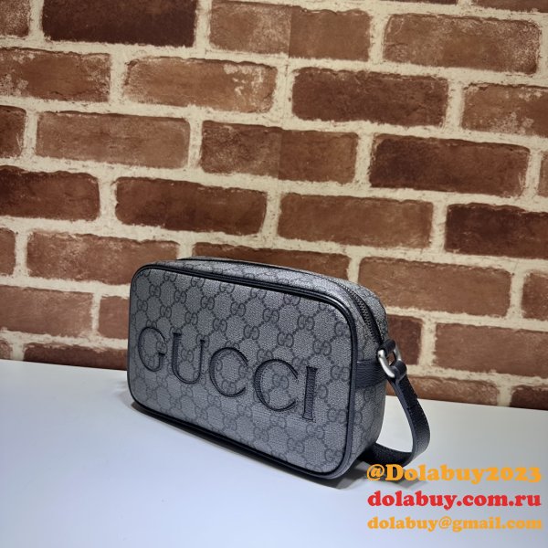 High Fashion Gucci 768391 Shoulder Grey and Black High Quality bag Bag