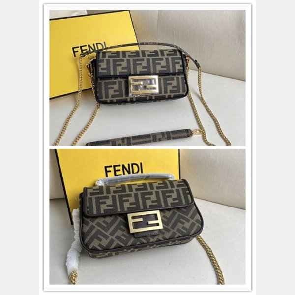 UK FENDI Iconic Baguette FF logo Luxury HANDBAG