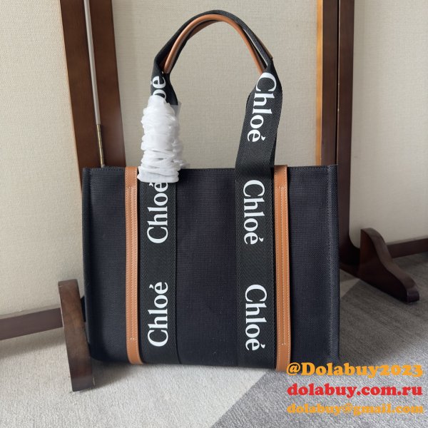 High Quality Chloe Woody Handbag Replica online Black