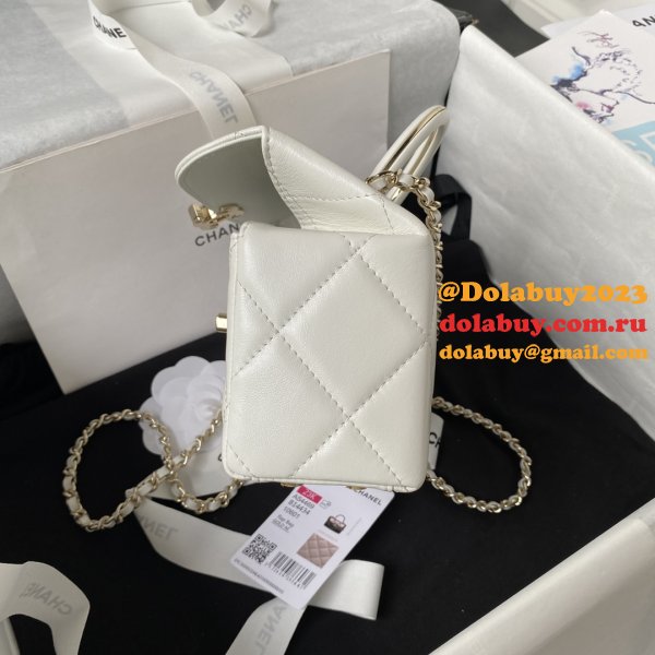 Top Quality UKs Shiny Box Tote 1:1 Mirror AS4469 Bag