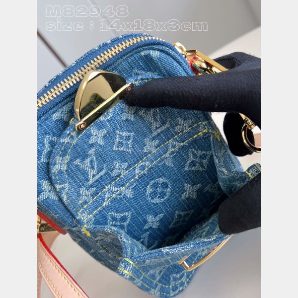 Louis Vuitton Top Quality Designer Fairfax Pochette Monogram Denim M82948