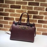 High Quality Leather Gucci 569712 Zumi Small Top Handle Copy Bag