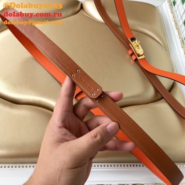 Inspired hottest selling hermes kelly thin belt 17mm