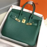 Hermes Birkin 35cm Togo leather Handbags Green High Quality bag