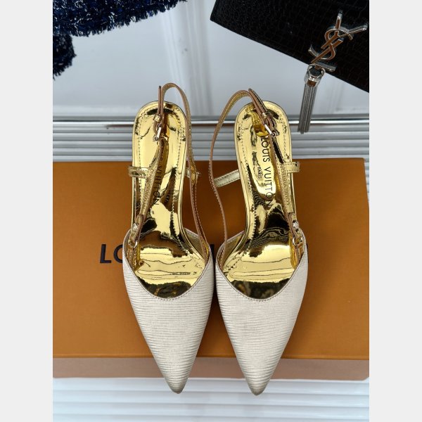 1:1 Mirror Louis Vuitton Blossom Slingback Pumps Perfect