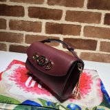 7 Star Gucci 564718 Strawberry Print Leather Zumi Mini Top Quality Bag