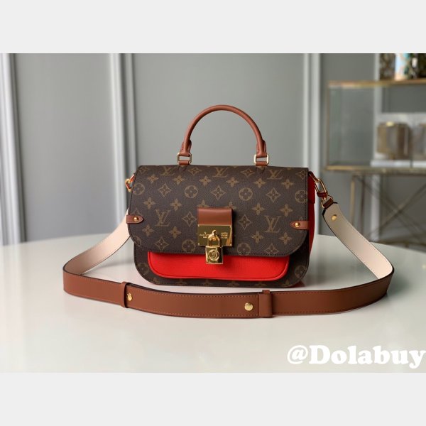 Luxury Louis Vuitton M44548 Vaugirard Monogram Coquelicot Red Bag