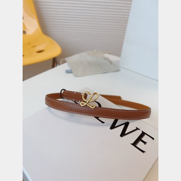 Fashion Loewe Women Belt 1:1 Mirror Smooth 1.5cm Width