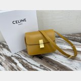 Celine Leather Teen Classic Bag in Yellow 7 Star